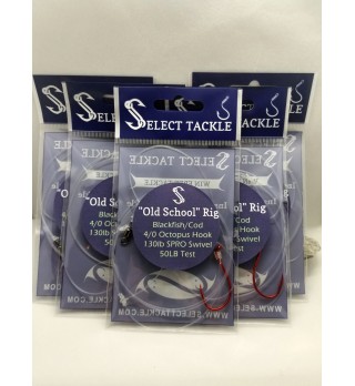 5 Old School Blackfish Tautog Single Hook Fishing rigs