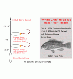 5 4/0 Hi Lo rigs - Blackfish Seabass Cod. All Bottom Fish. 100% Hand Tied. Fluorocarbon Leader